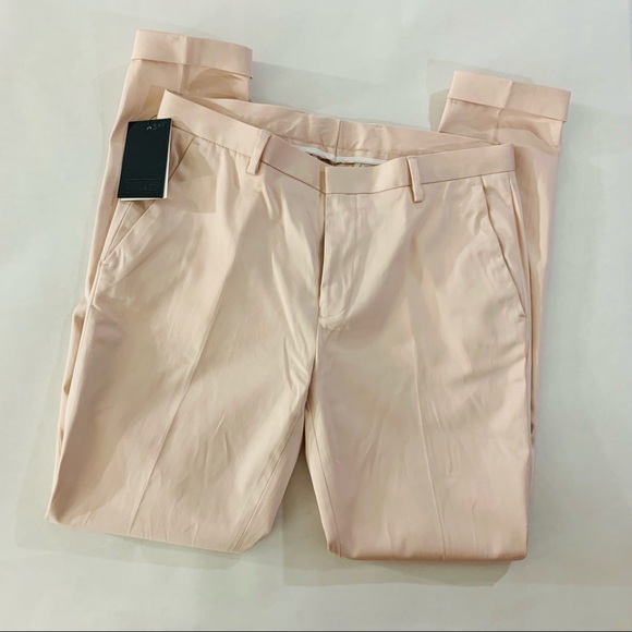 ASOS Pastel Pink Mens Super Skinny Pants size 30x30 NWT - Picture 3 of 11